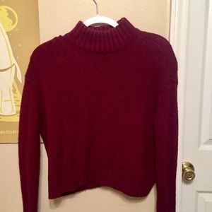 American Eagle turtleneck crop sweater